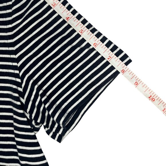 Nautica Men's Striped Tee Size S Navy White Crewneck Nautical Coastal Classic - Picture 9 of 10